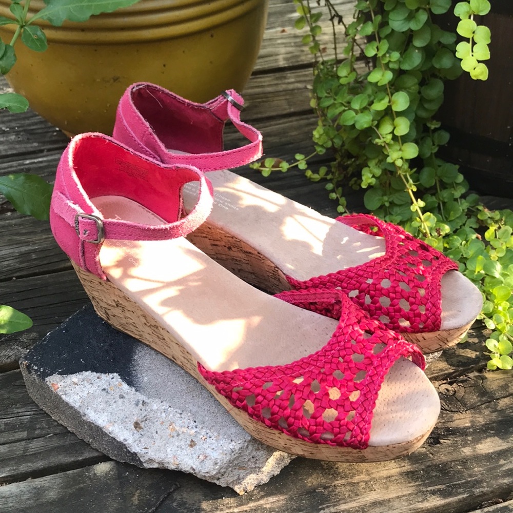 TOMS pink espadrilles! 💖